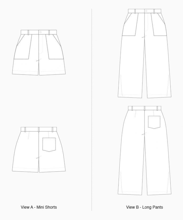 Common Stitch Bottlebrush Pants and Shorts - The Fold Line