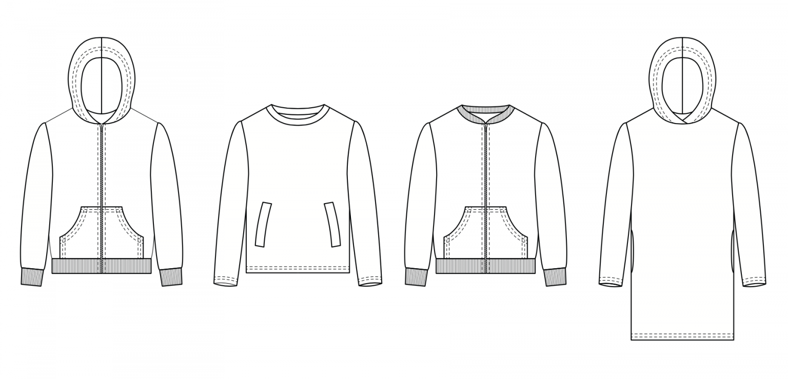 I AM Patterns Mini Rainbow Sweatshirt/Hoodie - The Fold Line