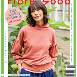 A sewing pattern magazine from Fibre Mood on The Fold Line. A magazine with 12 patterns and 29 style variations for spring, including dresses, tops, trousers, skirt and jumpsuit for women as well as a dress for children.