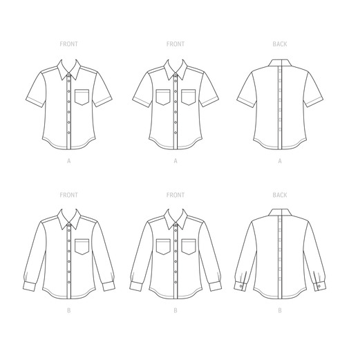 Simplicity Unisex Adaptive Shirt S9487 - The Fold Line