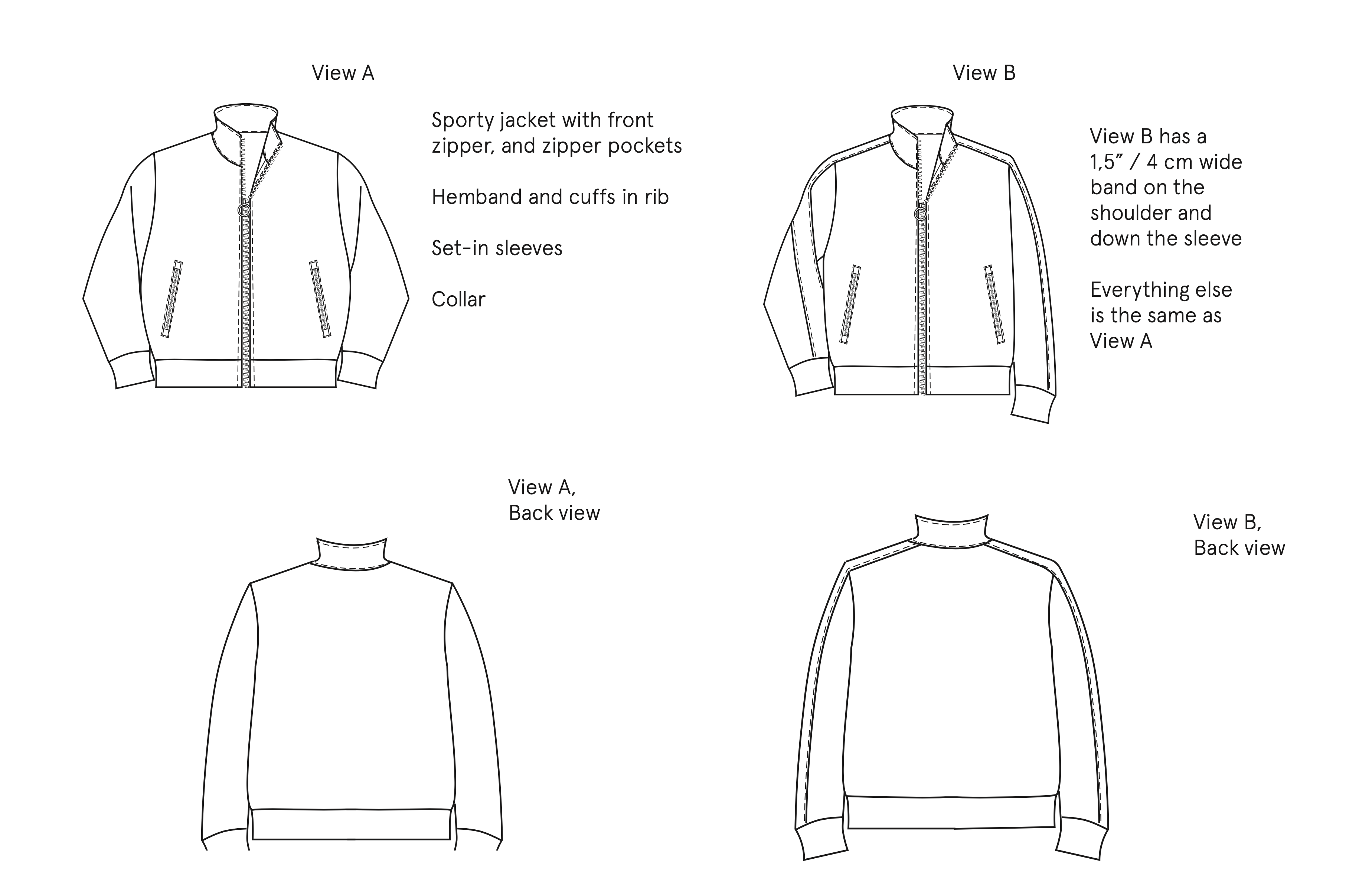 Wardrobe by Me Men's Track Jacket - The Fold Line