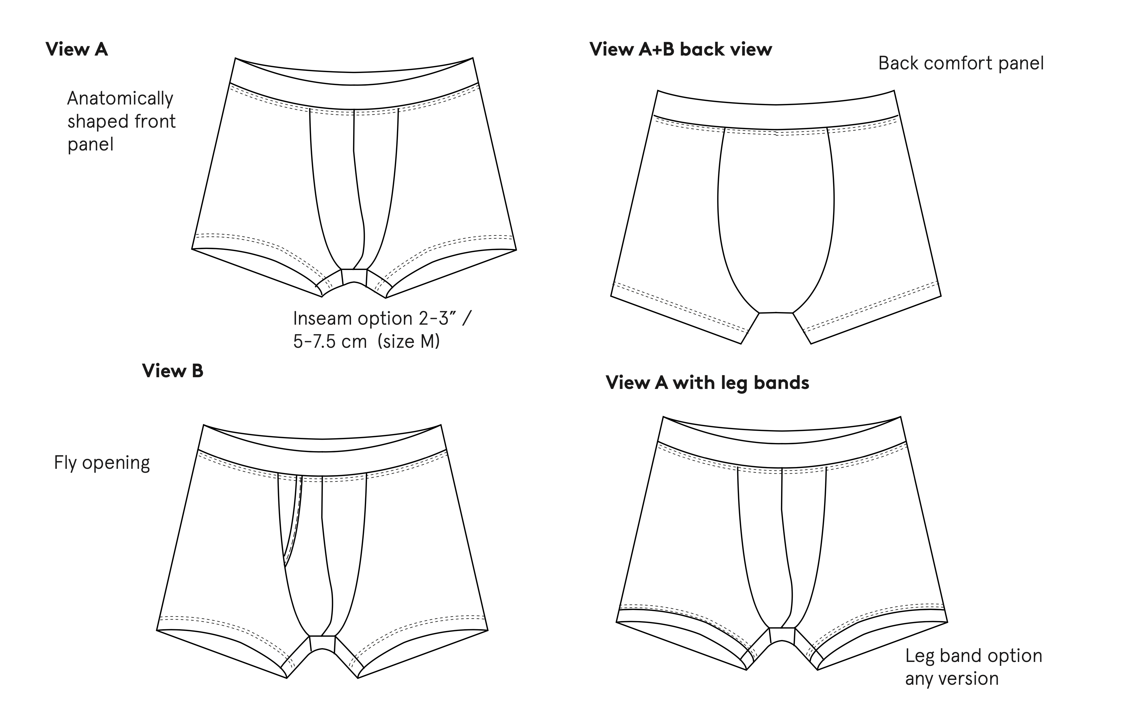 Wardrobe by Me Men's Boxer Briefs - The Fold Line