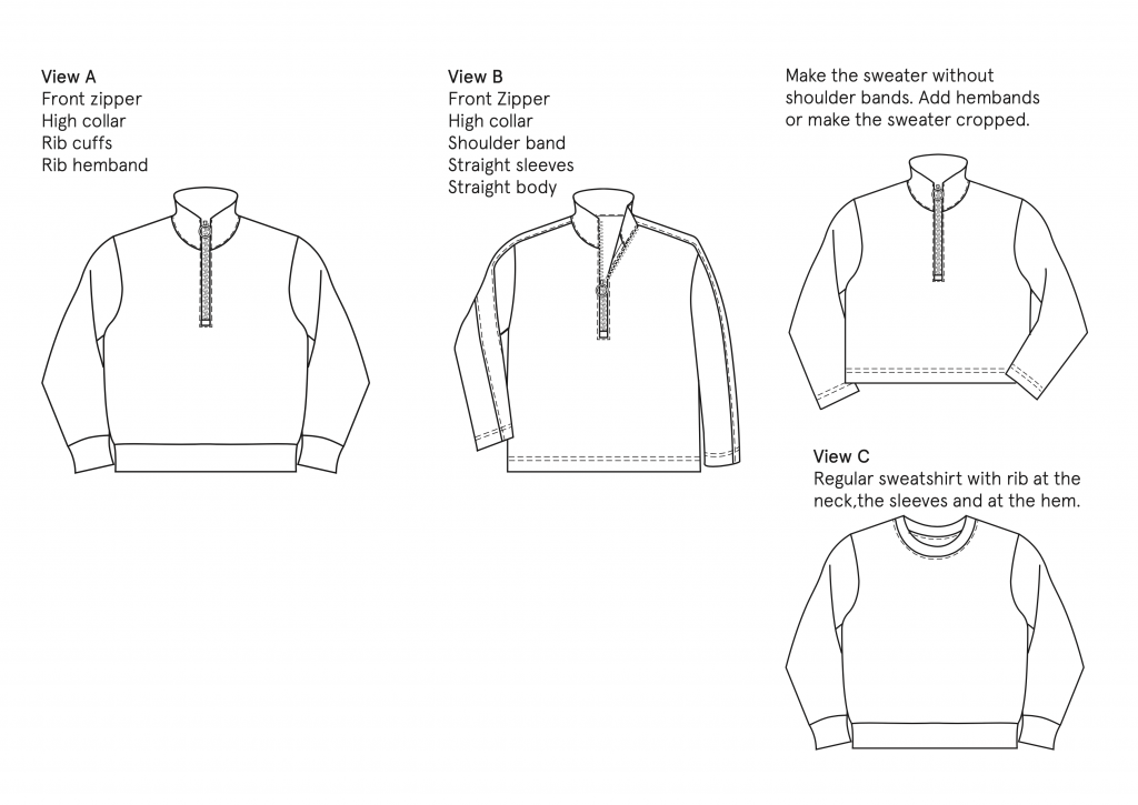 Wardrobe by Me Half Zipper Sweater - The Fold Line