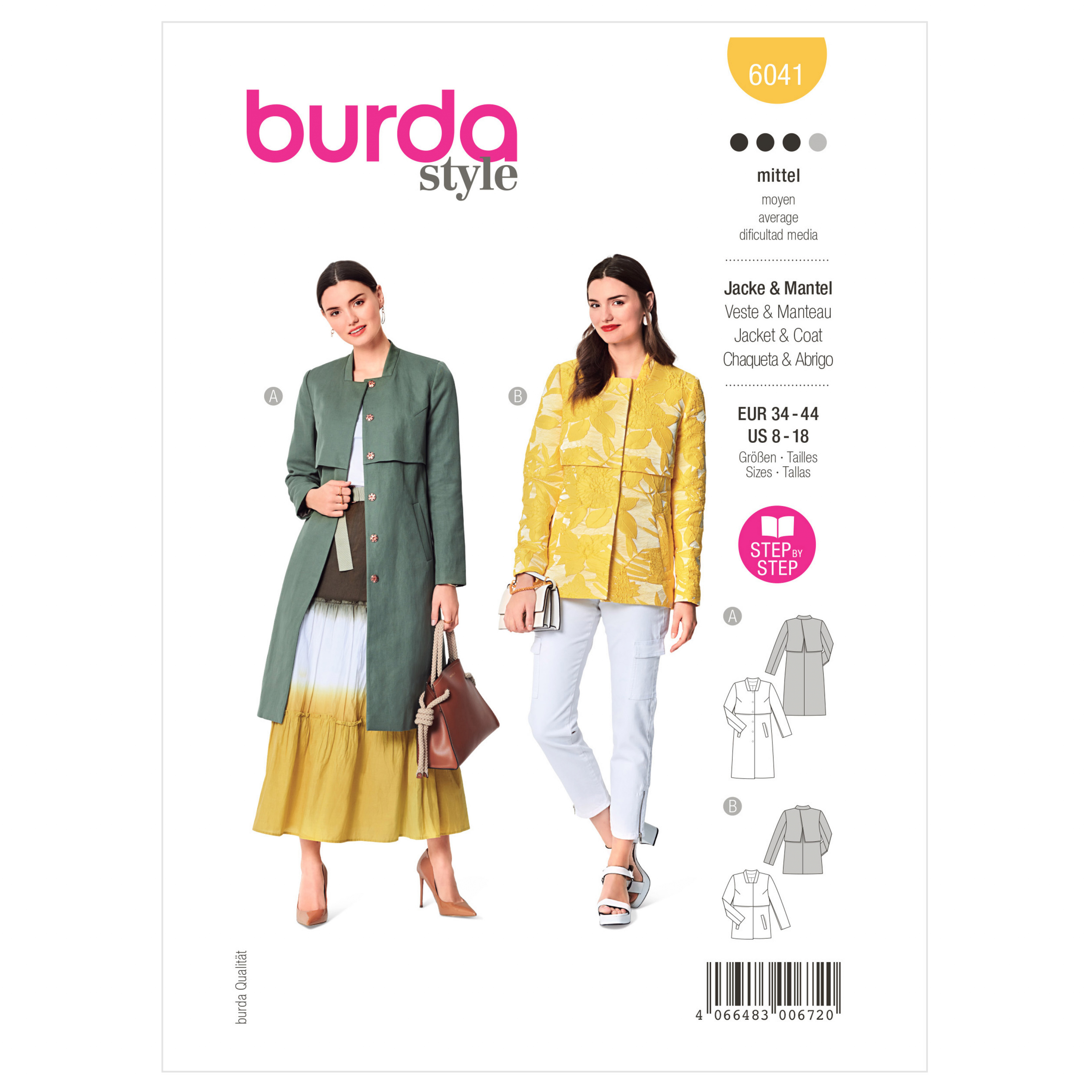 Burda Coat and Jacket 6041 - The Fold Line
