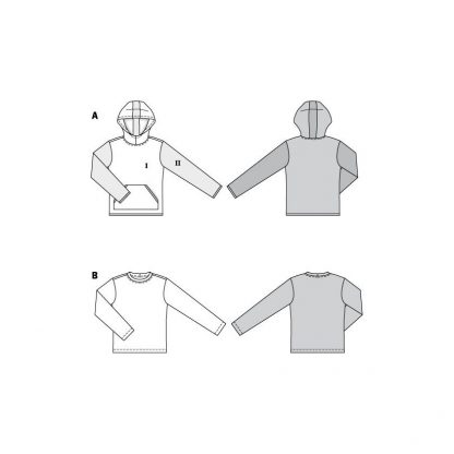Burda Men's Classic Sweatshirt 6064 - The Fold Line