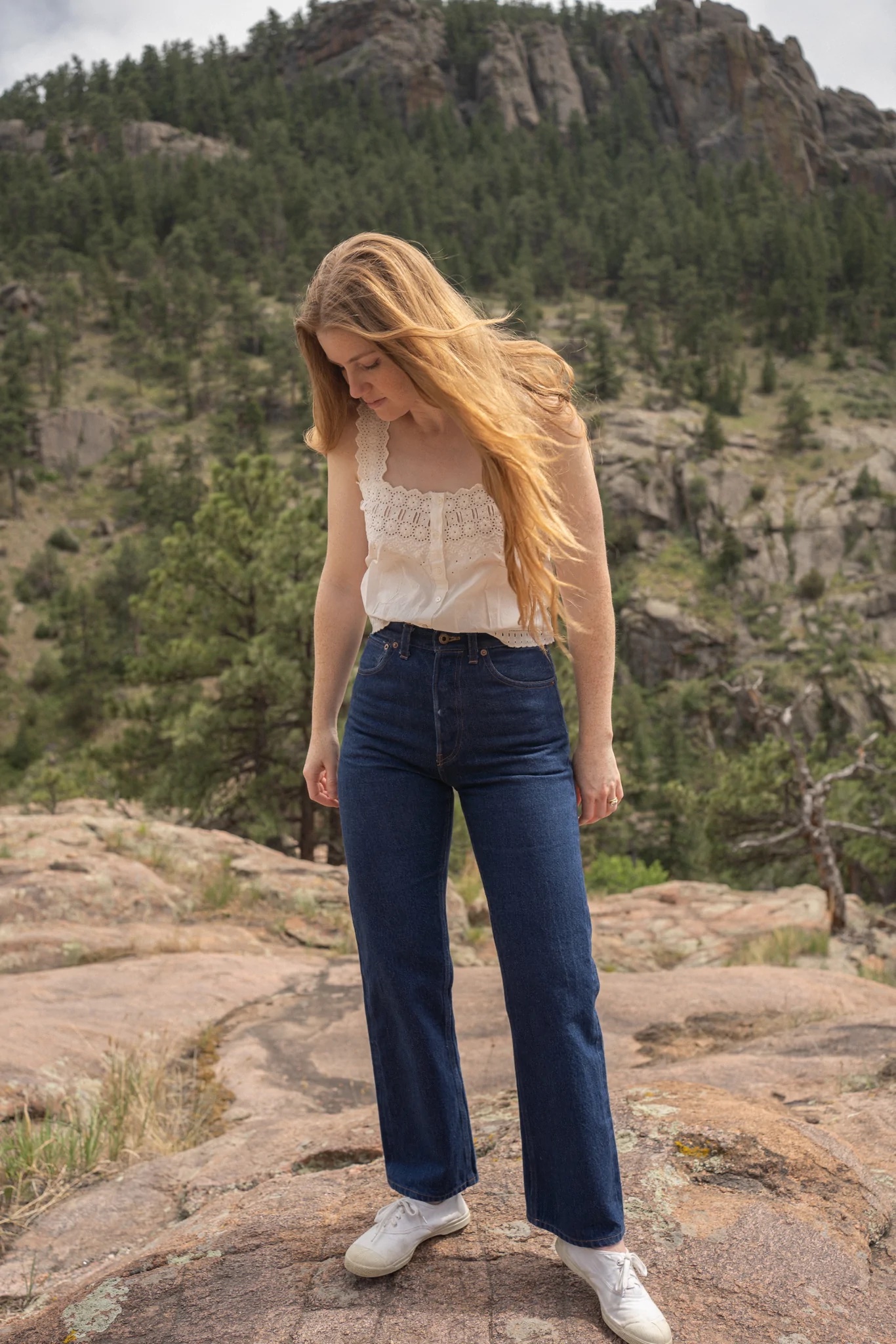 Anna Allen Helene Selvedge Jeans - The Fold Line
