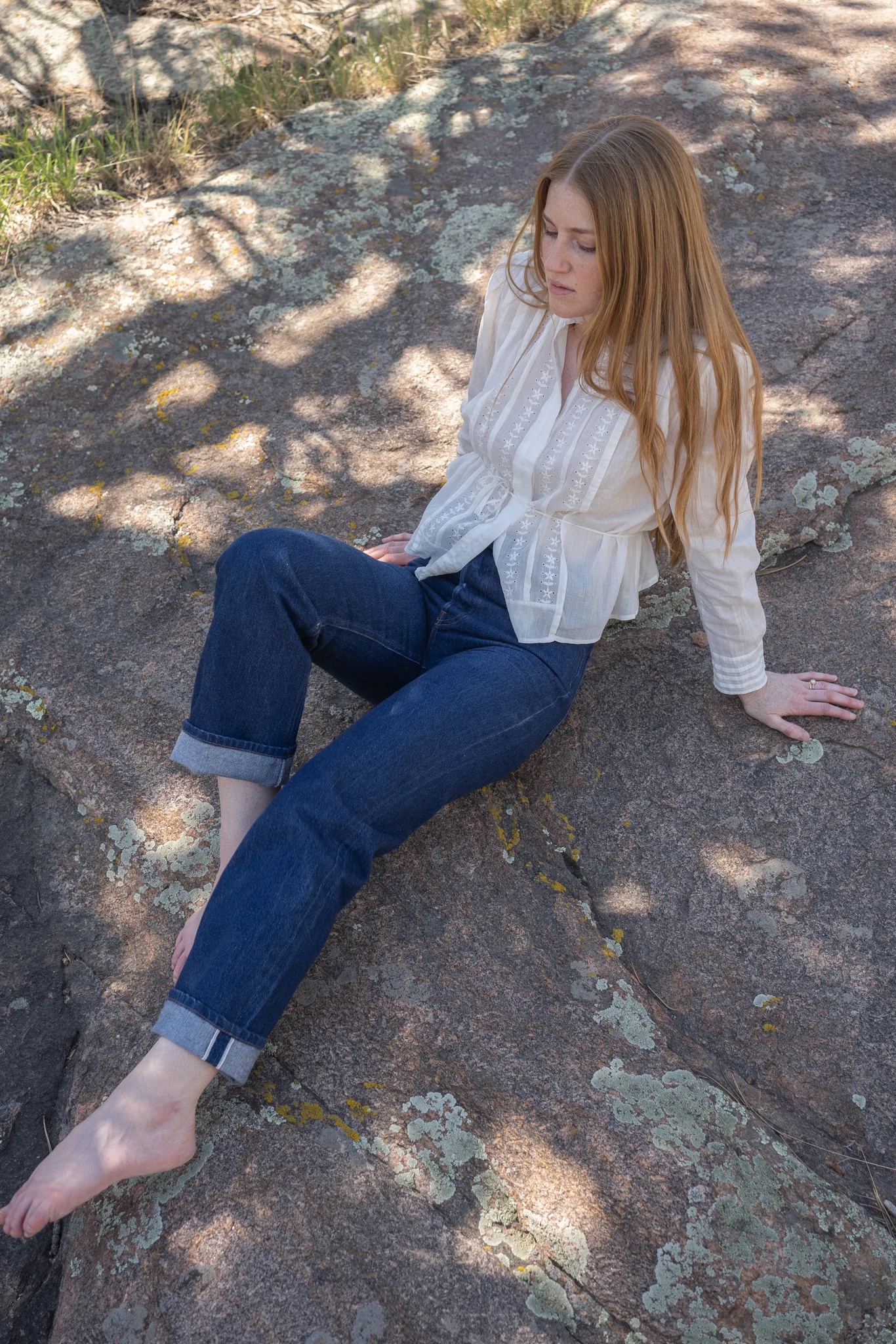 Anna Allen Helene Selvedge Jeans - The Fold Line