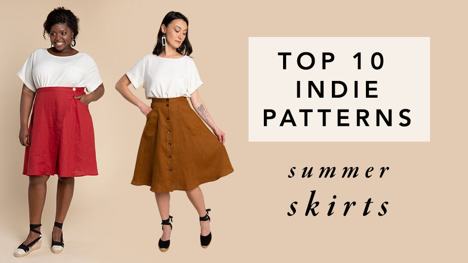 Slubby Linen Midi Skirt  Wattle Sewing Pattern  Megan Nielsen Patterns  Blog