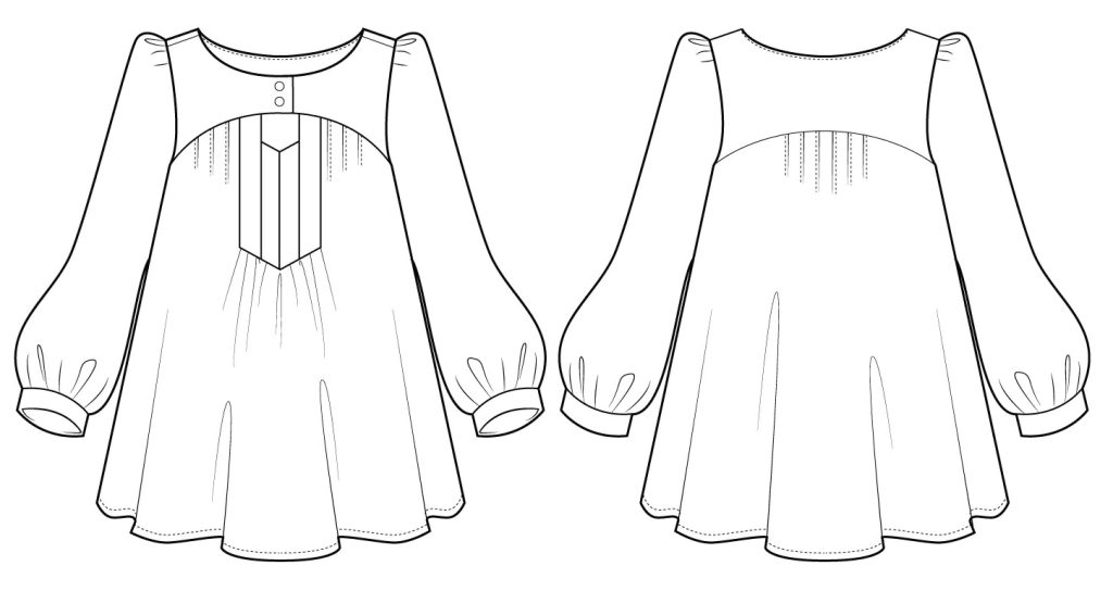 Victory Patterns Anouk Dress and Tunic - The Fold Line