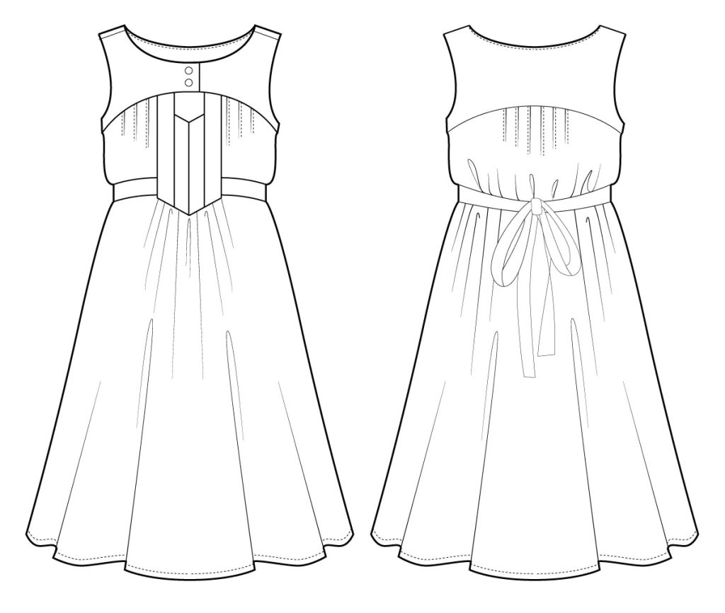 Victory Patterns Anouk Dress and Tunic - The Fold Line