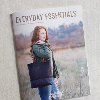 An Everyday Essentials Booklet from Noodlehead on The Fold Line. This book features three modern accessories to sew and use, a Wool + Wax Tote, Petal Pouch and Minimalist Wallet, it's packed with photographs, instructions and pattern sheet.