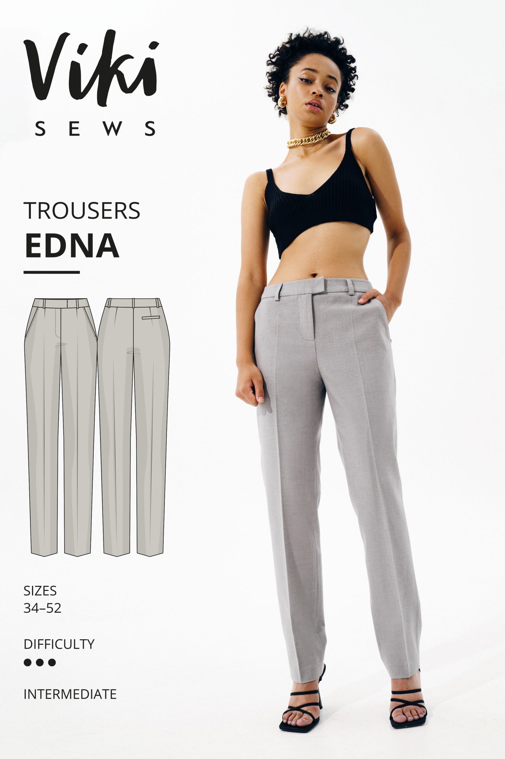 Vikisews Edna Trousers - The Fold Line