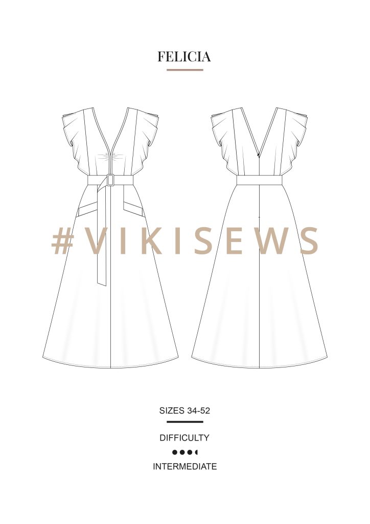 Vikisews Felicia Dress - The Fold Line