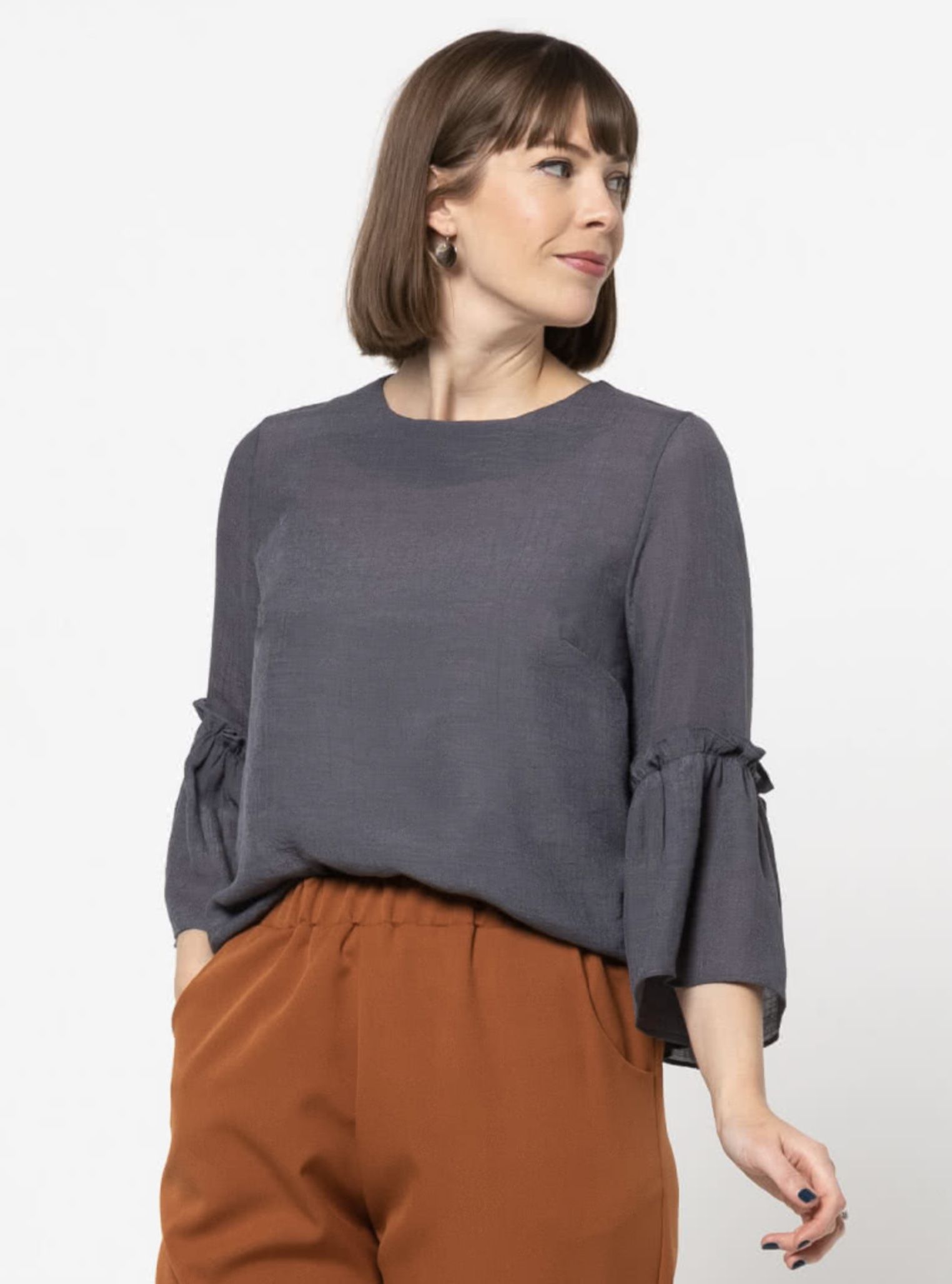 Style Arc Effie Woven Top - The Fold Line