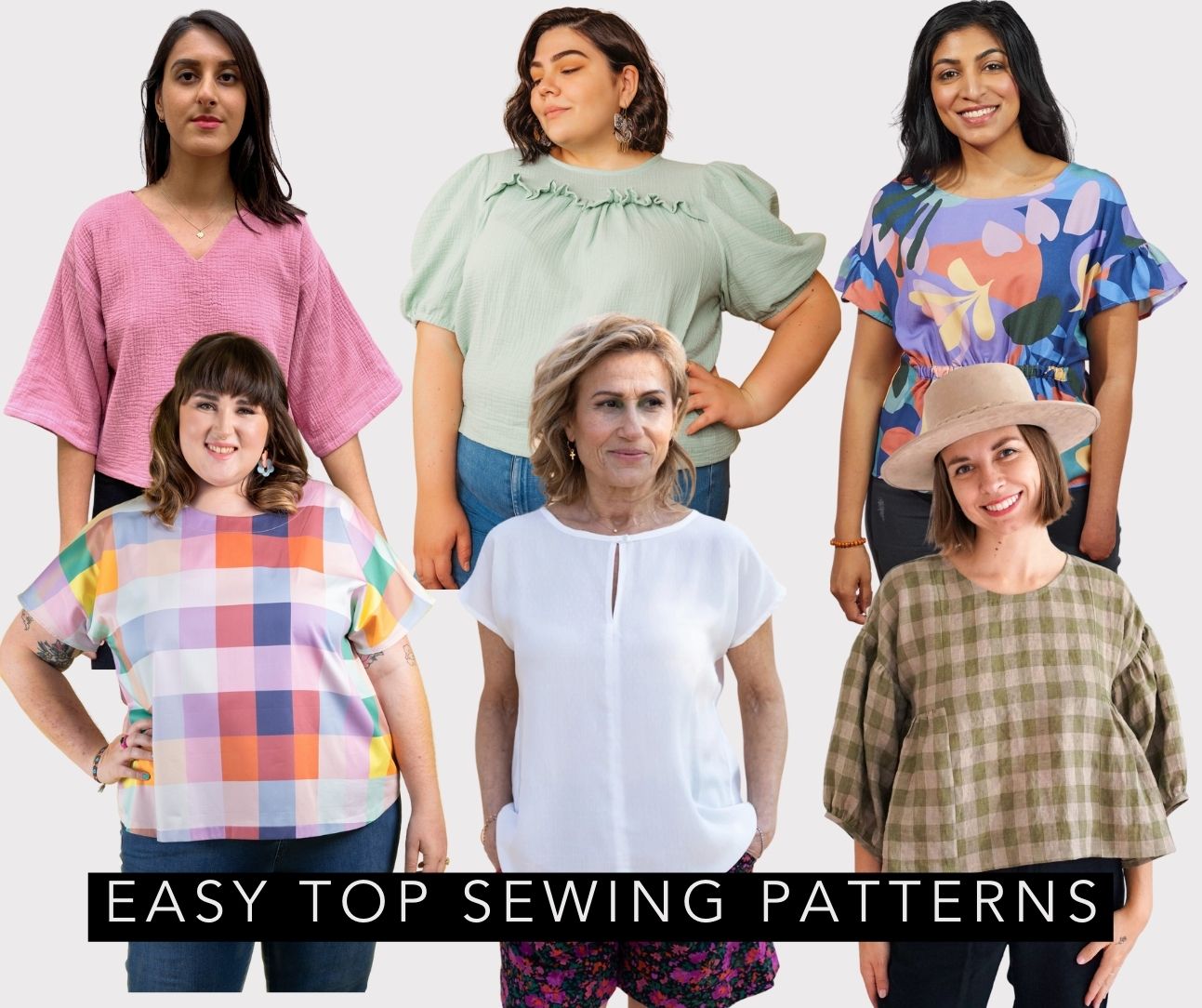 Free Sewing Patterns for Womens Tops, Shirts, Blouses, Printable PDFs, DIY Fashion Crafts