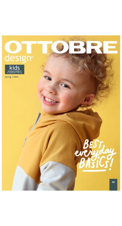 A sewing pattern magazine from OTTOBRE Design on The Fold Line. A magazine with 36 patterns for babies and children with comprehensive sewing instructions. The full-size patterns are printed on six large pattern sheets.