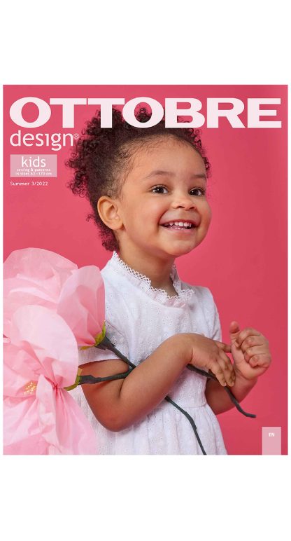 A sewing pattern magazine from OTTOBRE Design on The Fold Line. A magazine with 36 patterns for babies and children with comprehensive sewing instructions. The full-size patterns are printed on six large pattern sheets.