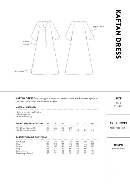 The Assembly Line Kaftan Dress - The Fold Line