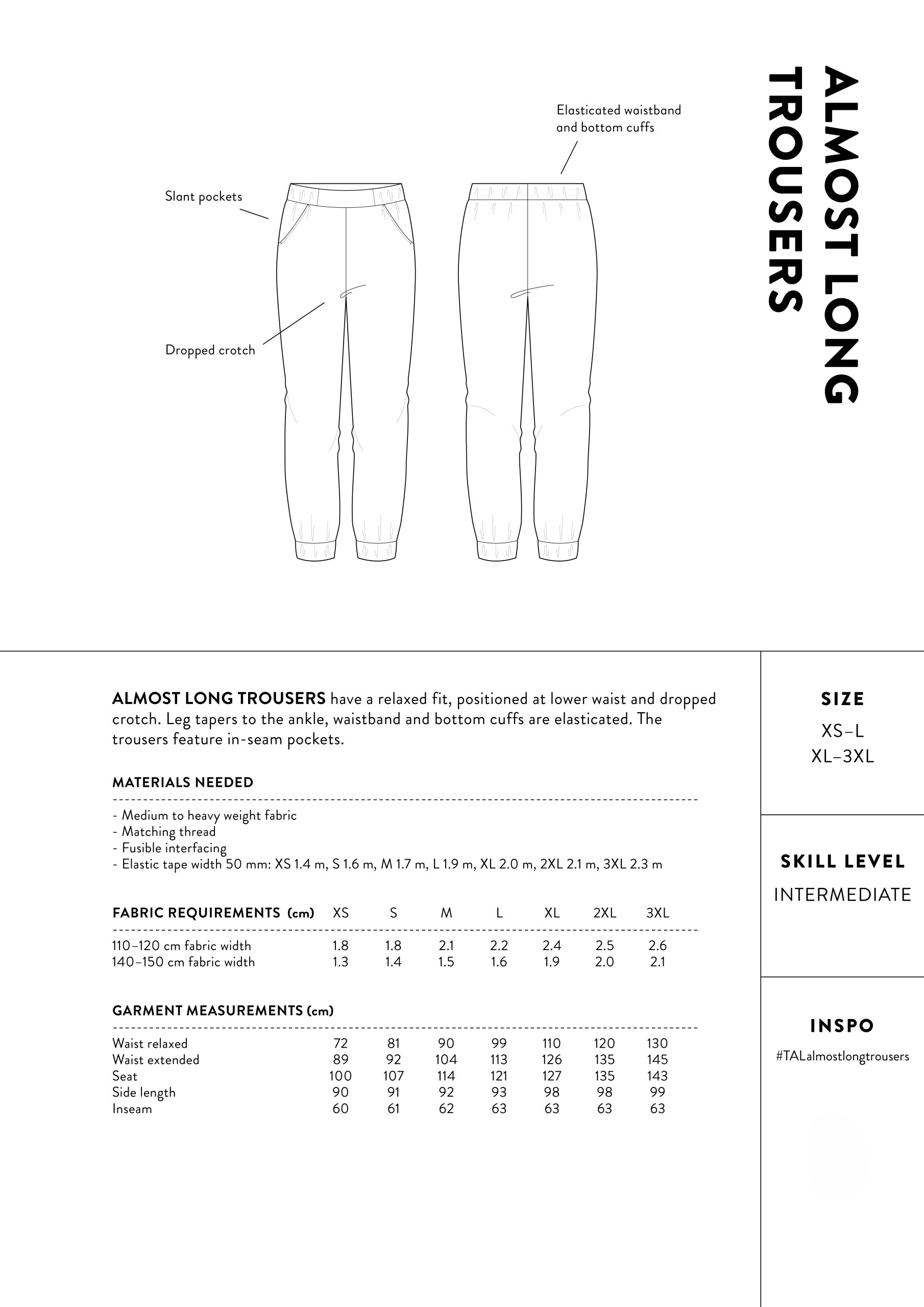 ALMOST LONG TROUSERS PATTERN | lupon.gov.ph