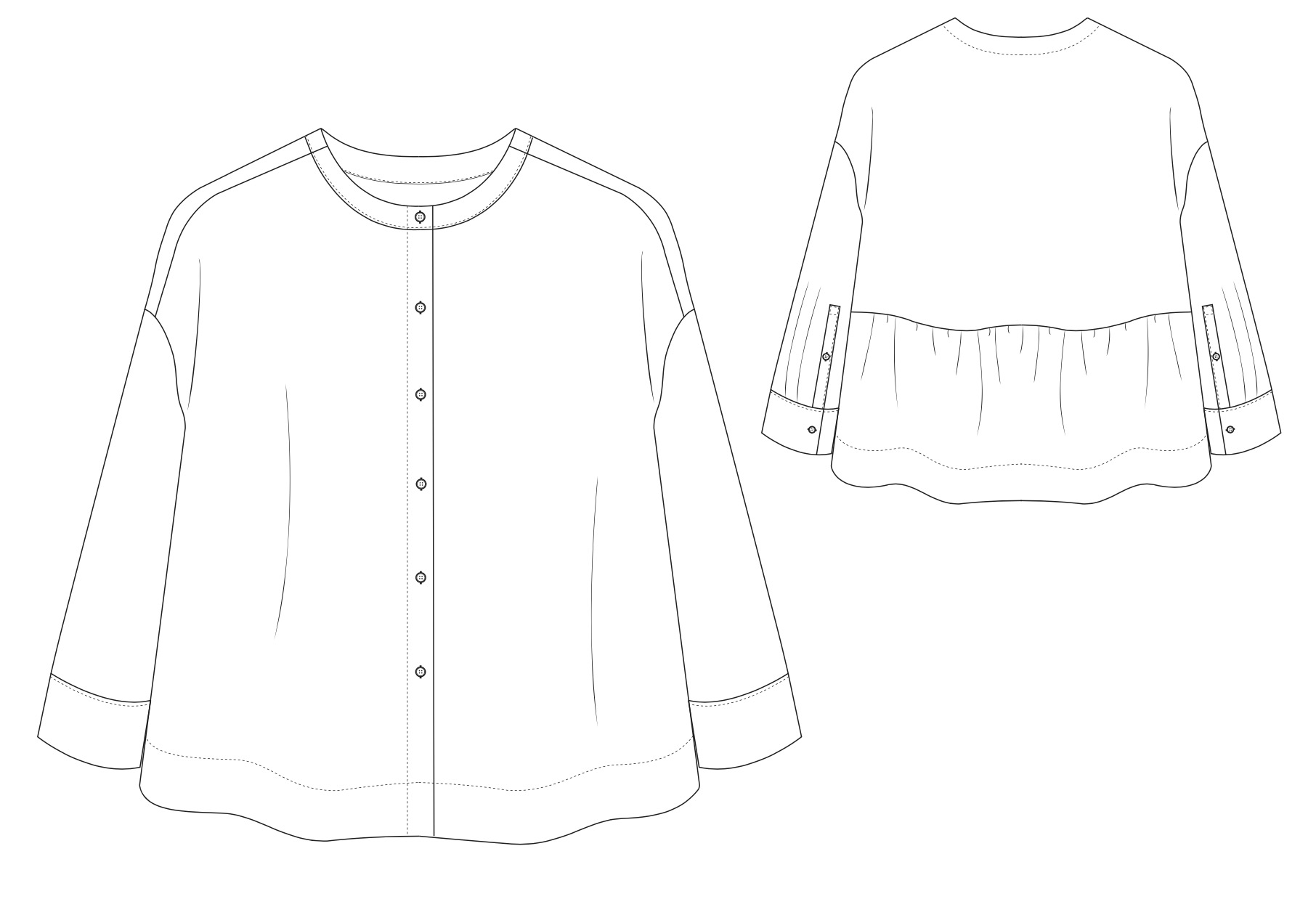 The Modern Sewing Co. Leila Shirt - The Fold Line