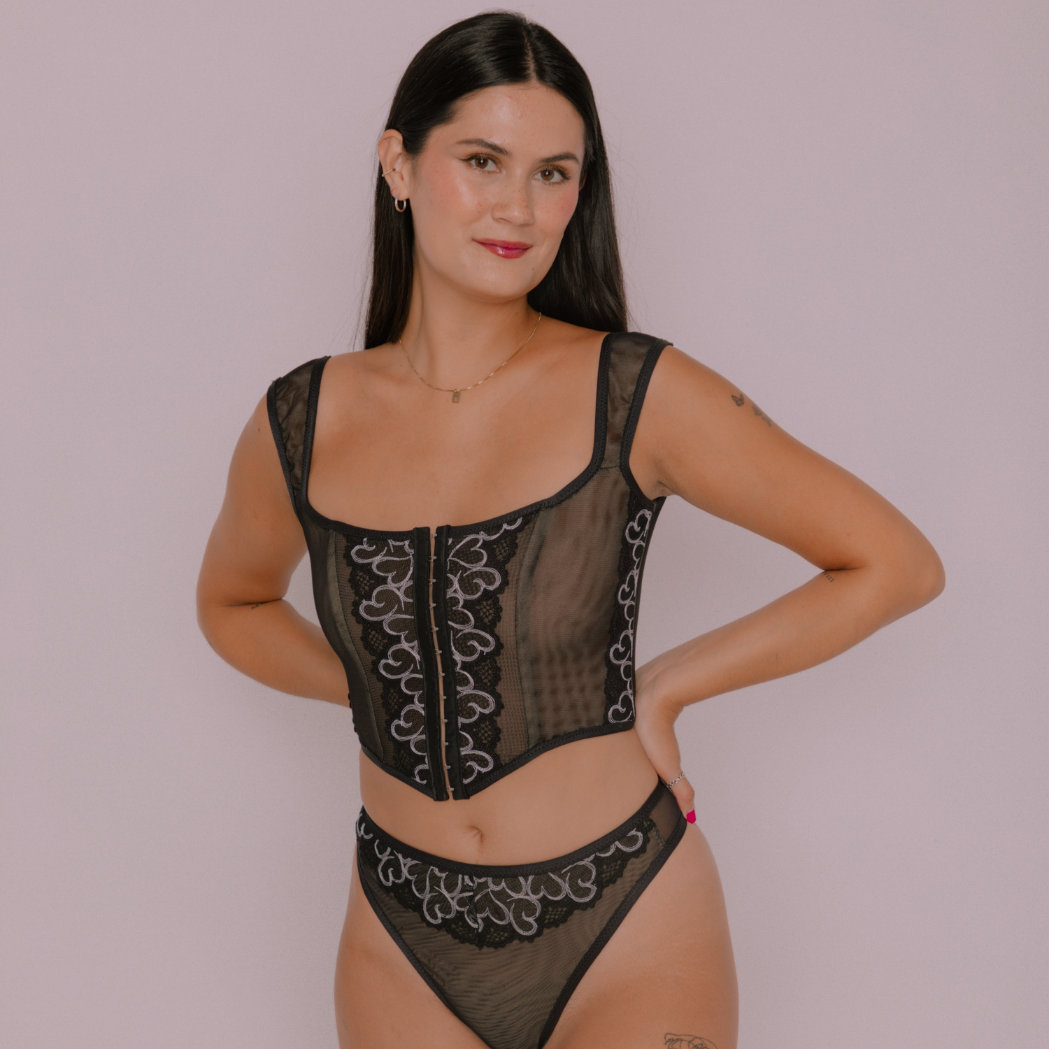 Madalynne Odessa Corset Top and Panty (free) - The Fold Line