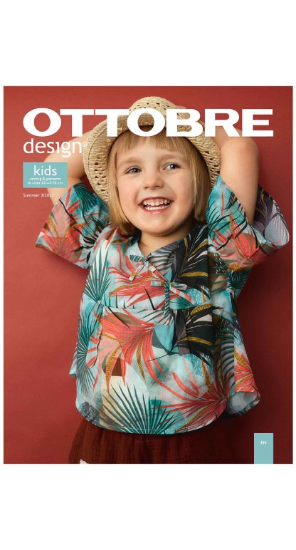A sewing pattern magazine from OTTOBRE Design on The Fold Line. A magazine with 25 patterns for babies and children with comprehensive sewing instructions. The full-size patterns are printed on six large pattern sheets.