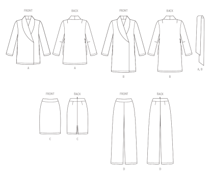 Butterick Jacket, Skirt & Trousers B6965 - The Fold Line