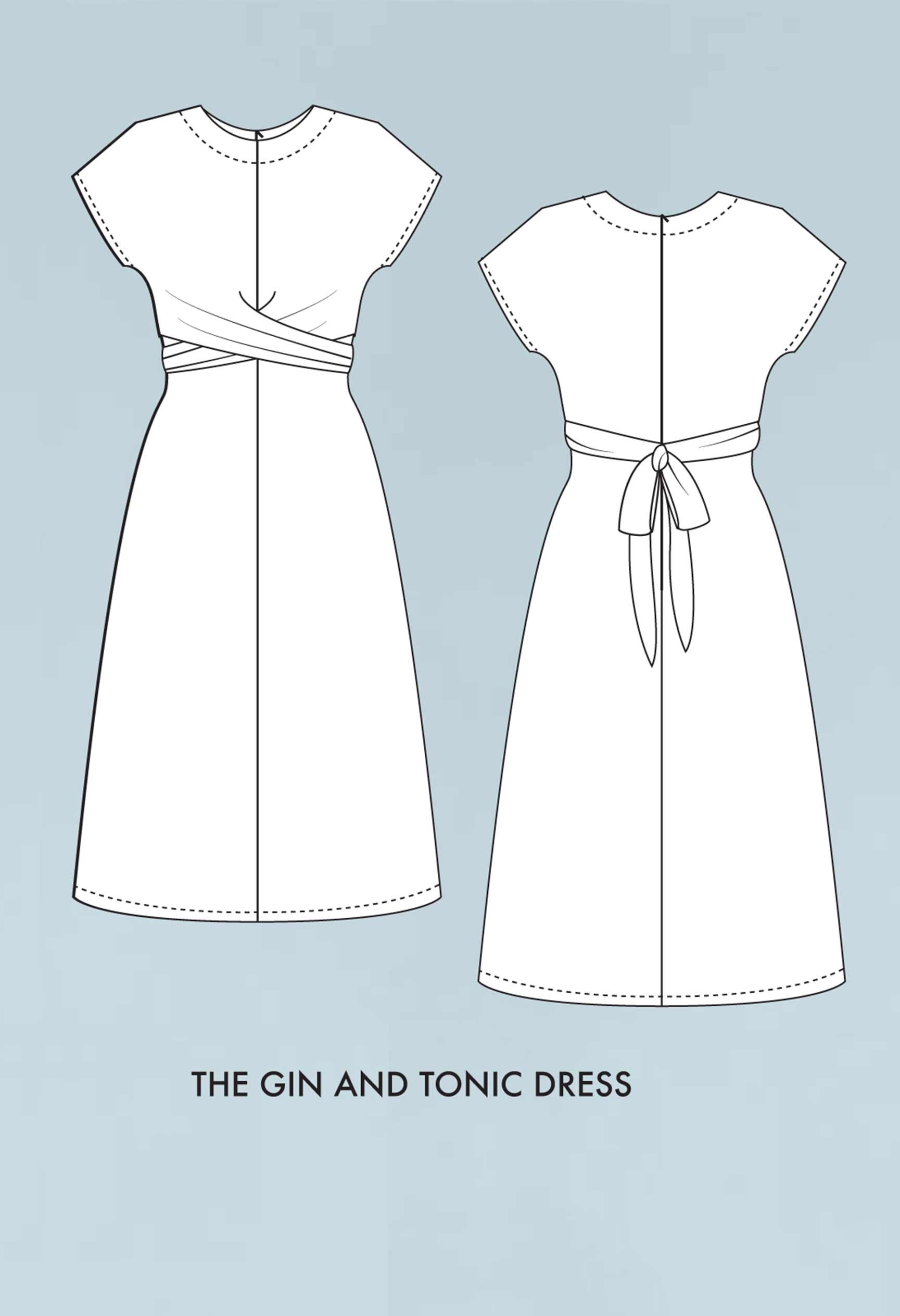 Gin and Tonic // Now With Plus Sizes // Colorblock Dress Pattern