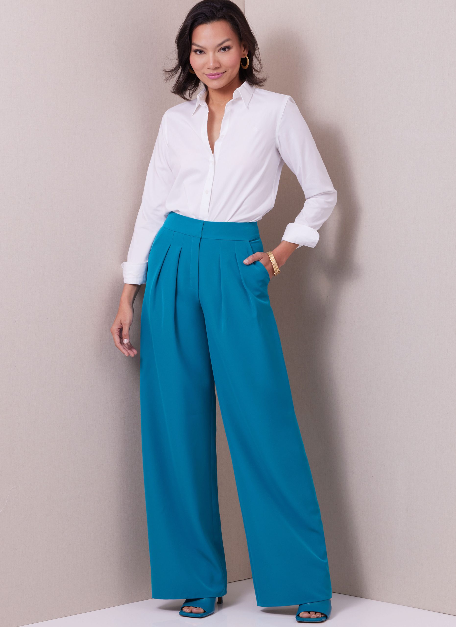 The Assembly Line High-Waisted Trousers - The Fold Line